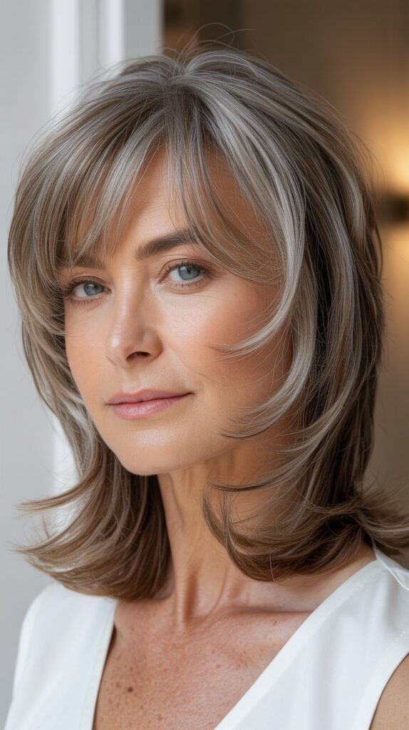 Choppy Curtain Bangs