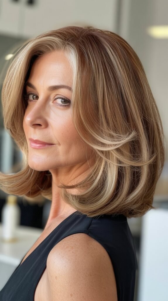 Soft Shoulder Bob with Babylights and Lowlights