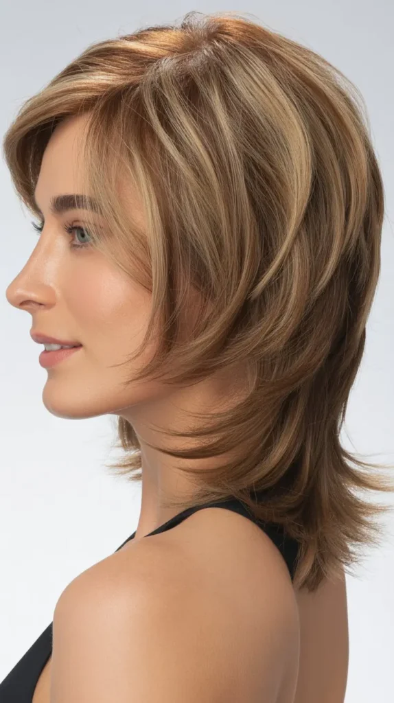 Shoulder-Length Cut With Combination Layering