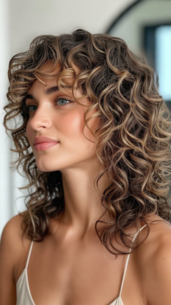 Layered Curls for Humid Climates