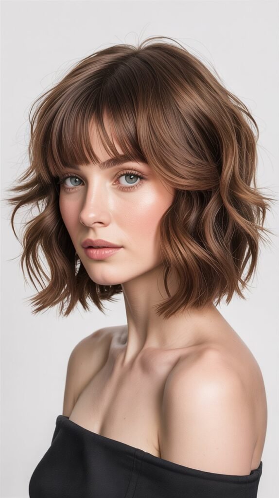 Textured Lob with Curtain Fringe