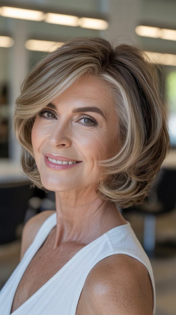 The Transitional Layered Bob (Growing Out)