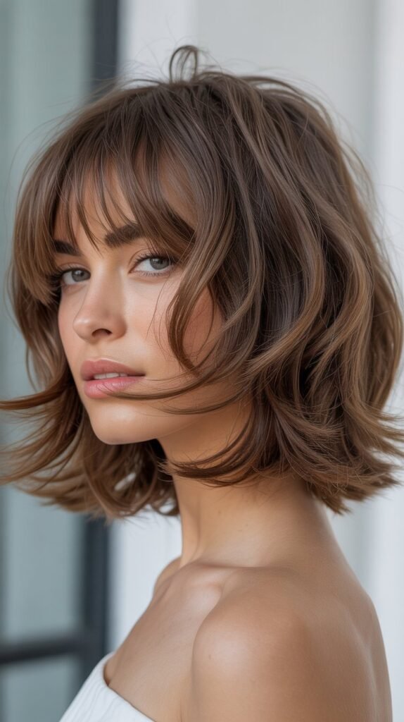 Shaggy Lob with Fringe