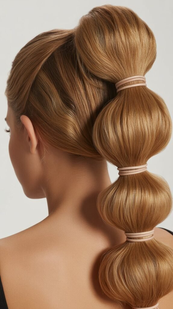 Bubble Ponytail with Volume