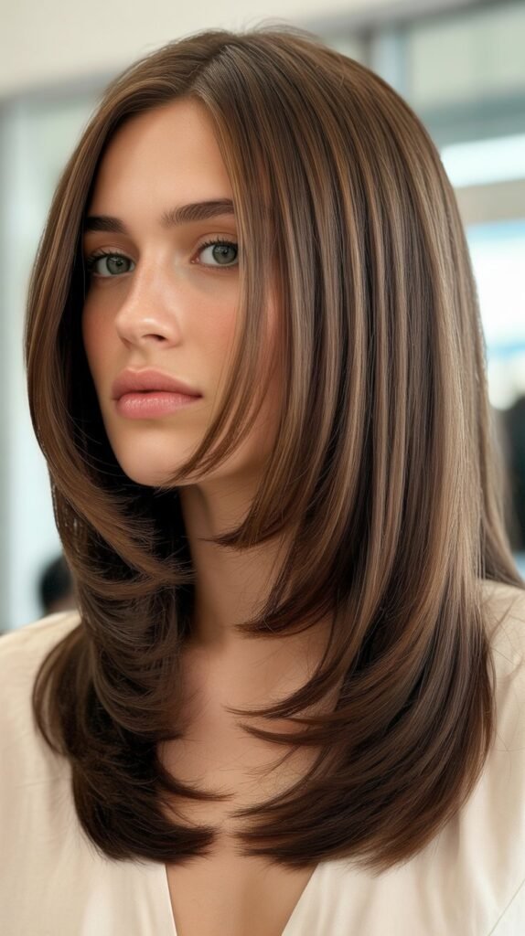 Layered Cut with Face-Contouring Angles