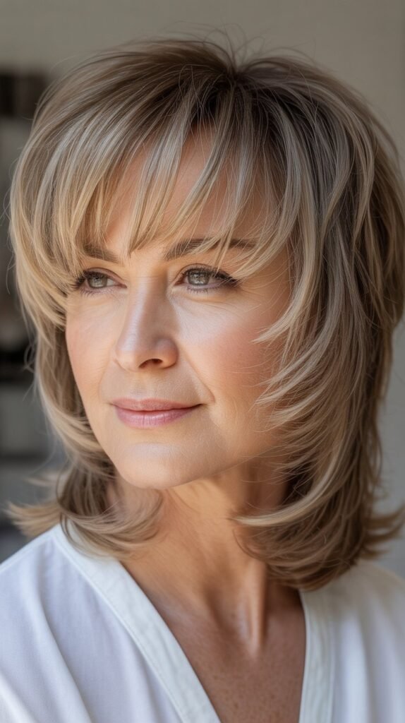  Piece-y Textured Bangs