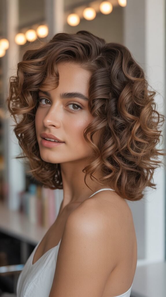  Curly Lob with Defined Layers
