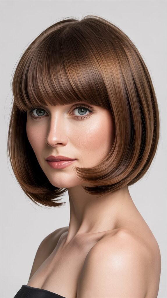 Graduated Bob With Angled Bangs