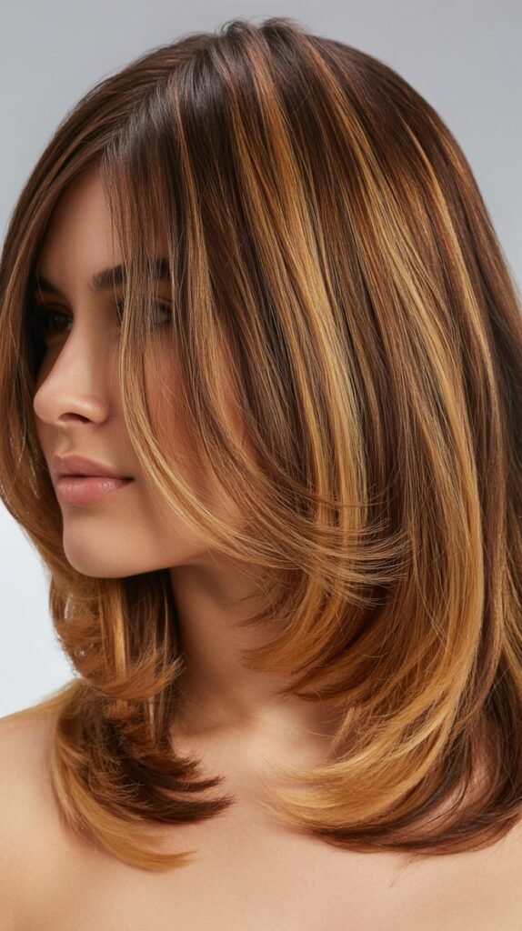 Layered Cut with Ombre Effect