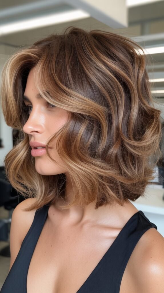 Layered Messy Lob
