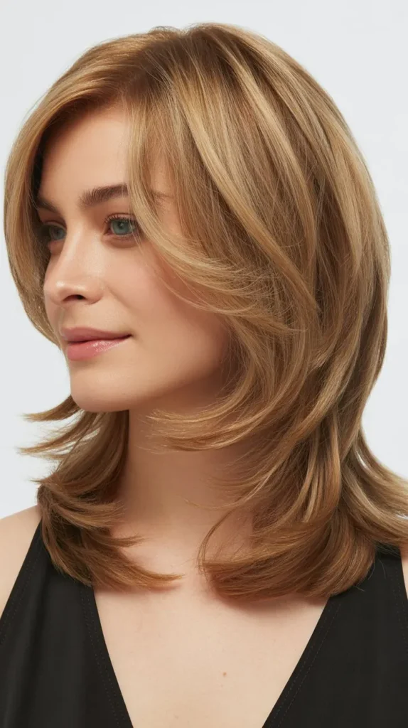 Shoulder-Length Cut With Sliced Layers
