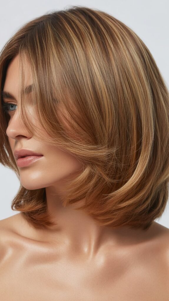 Layered Center-Part Lob