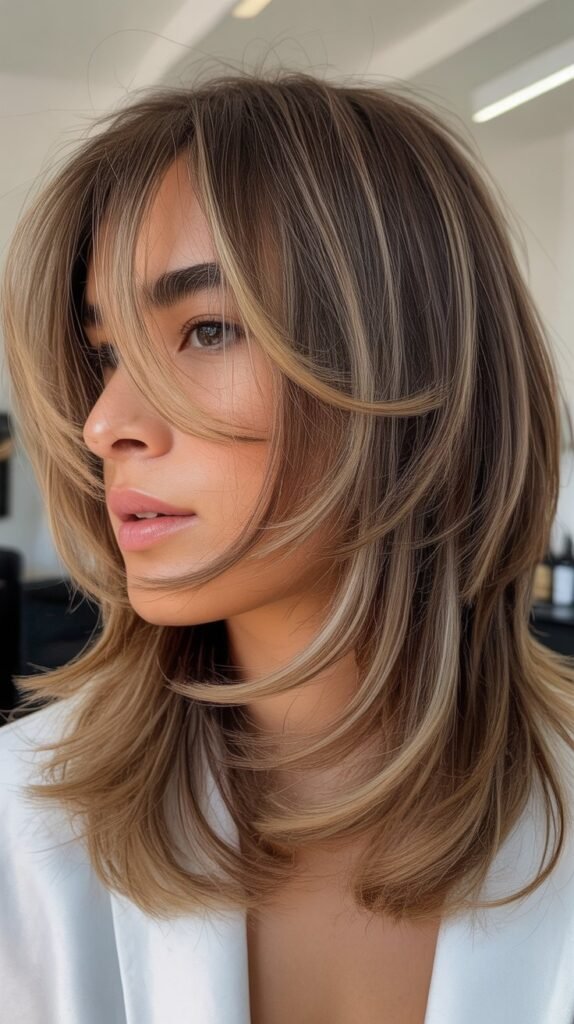  Dimensional Layers with See-Through Bangs