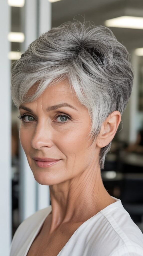 Volumized Crown Pixie