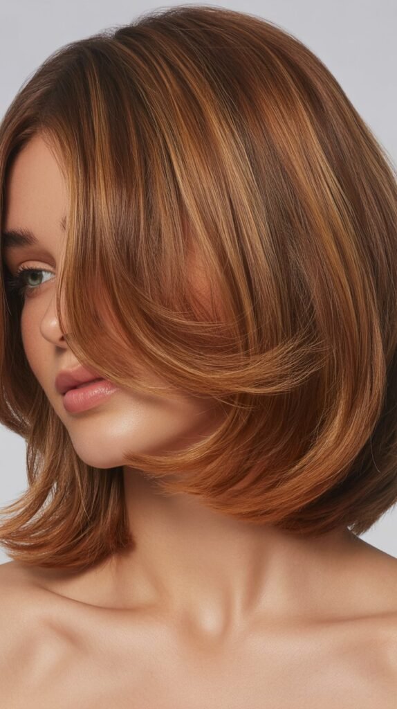 Razored Layers With Textured Bangs        )      