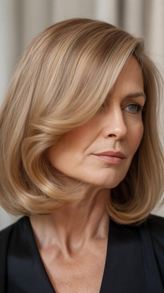 The Long Bob (Lob) with Side Part