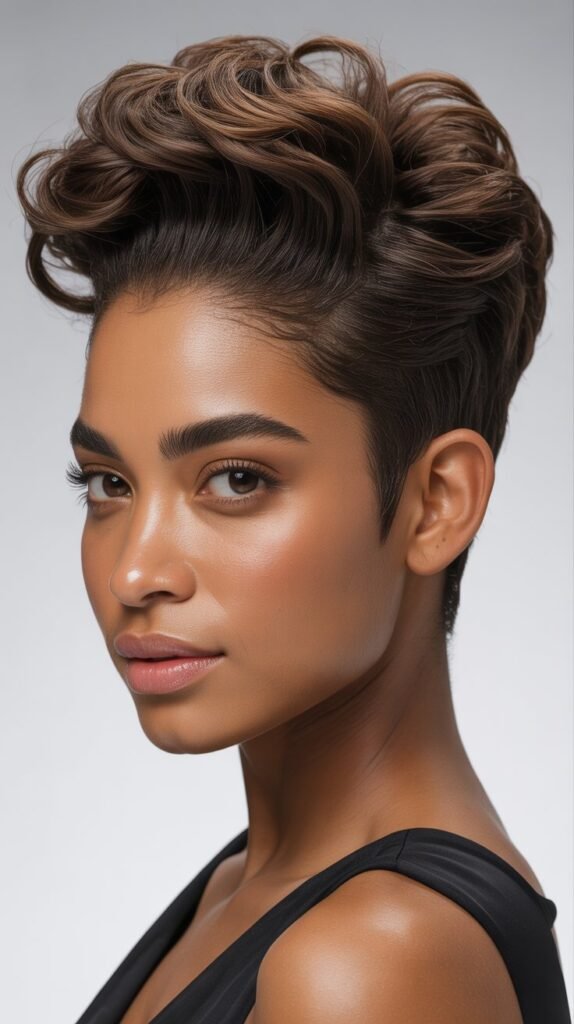 The Textured Pompadour Pixie