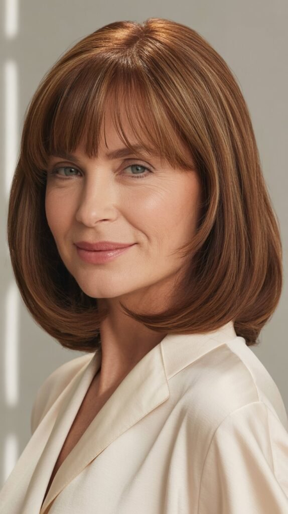 Classic Center-Parted Bangs