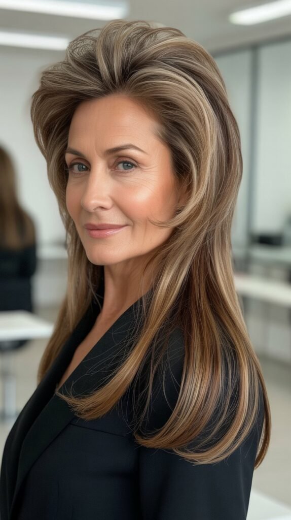 Voluminous Crown with Sleek Ends