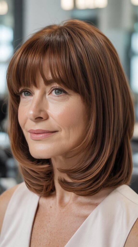 Straight-Across Feathered Bangs