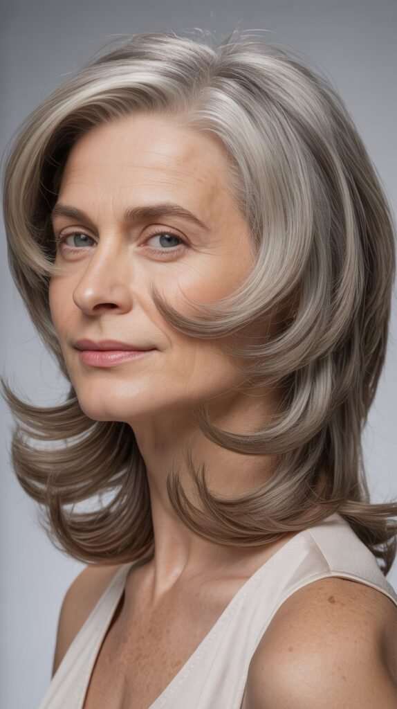 Feathered Layers with Flipped Ends