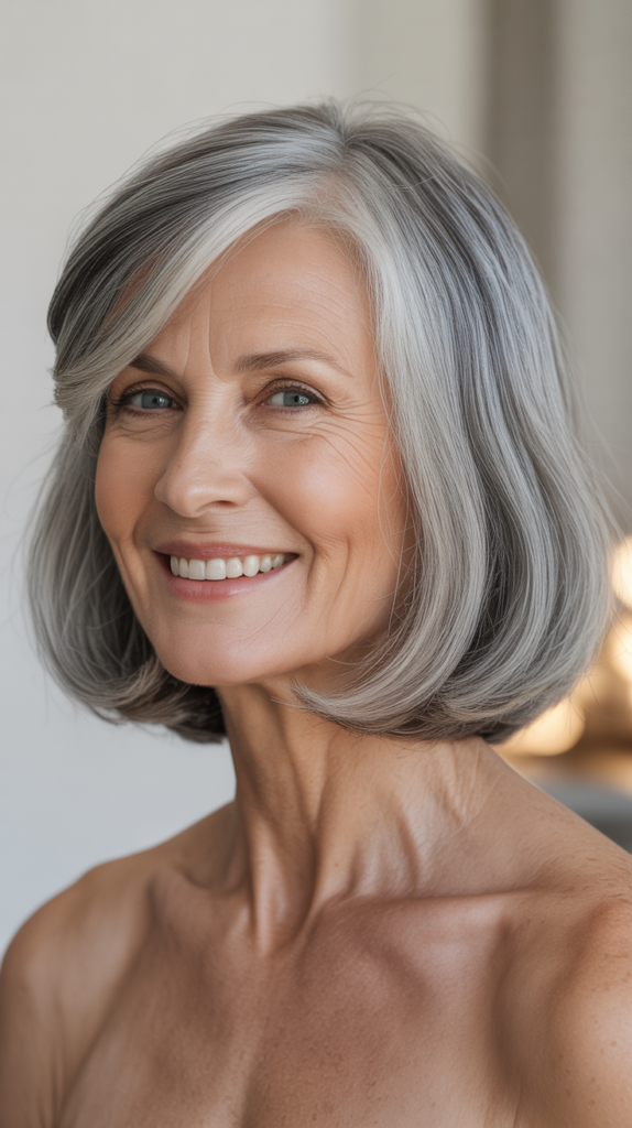 The One-Length Bob with Slight Bend