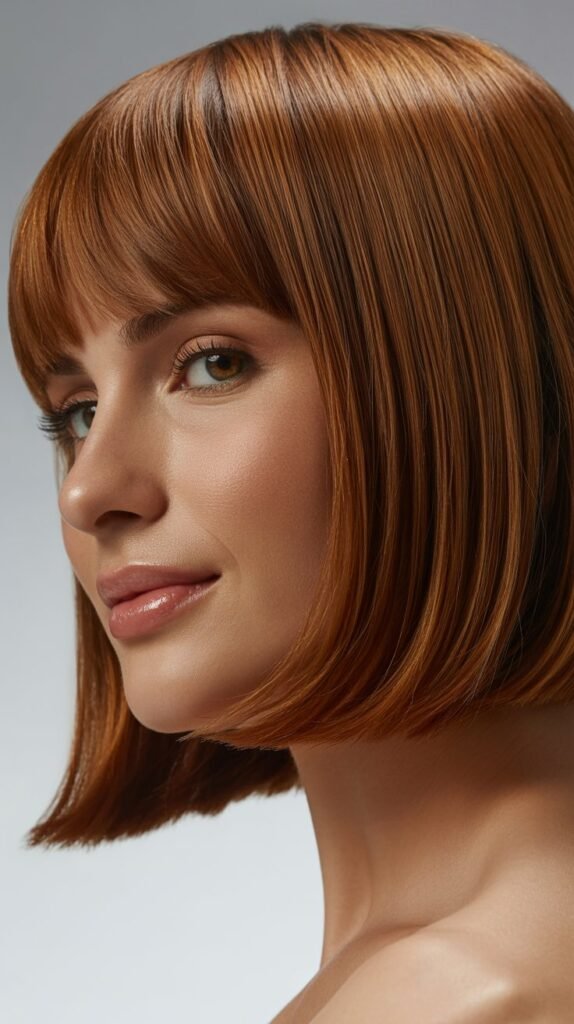 Arched Bangs with Graduated Bob