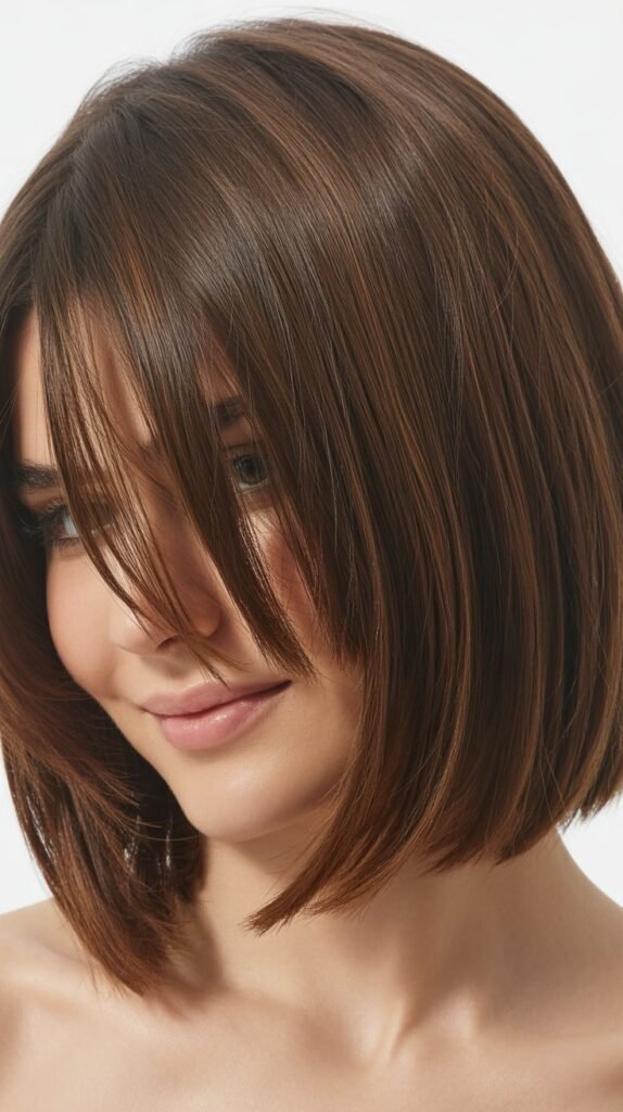 Medium Bob with Wispy Side Bangs