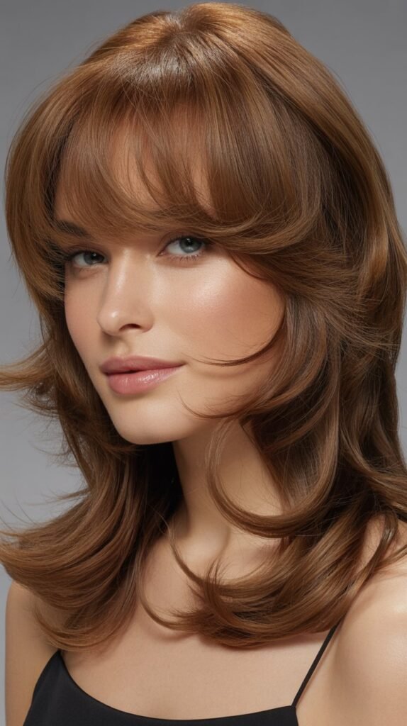 Voluminous Layers with Wispy Bangs