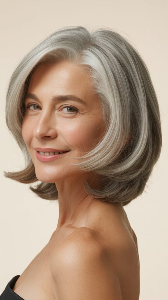 Layered Bob with Feathered Ends