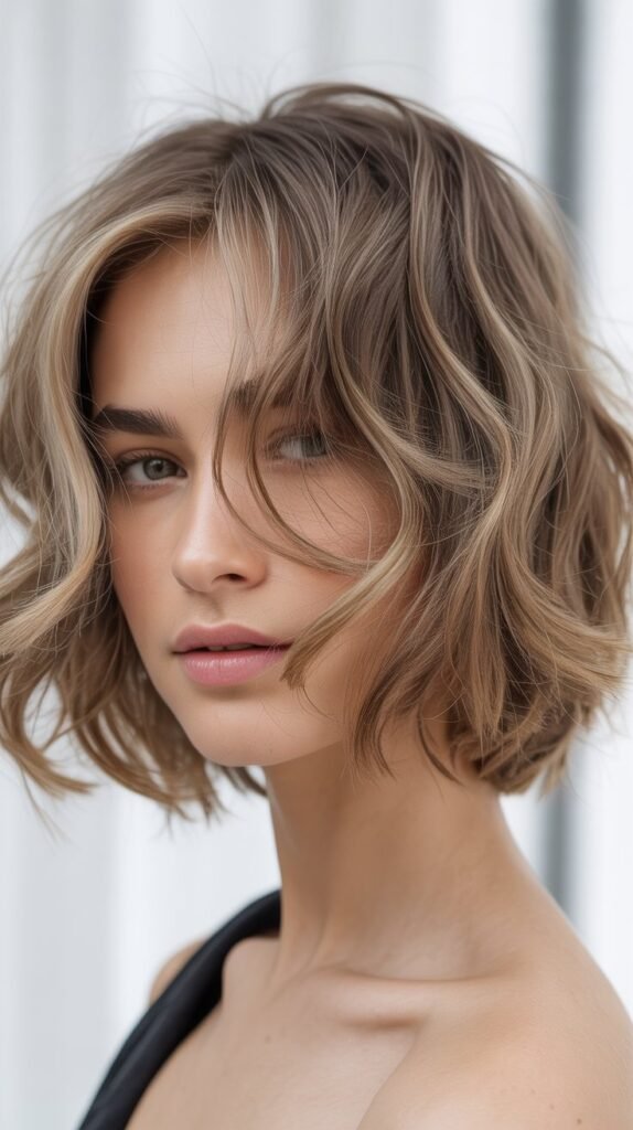 Messy Bob for Fine Hair
