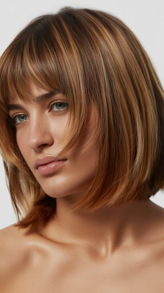 Graduated Bob with Baby Bangs