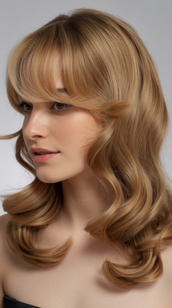  Feathered Side Fringe with Shoulder Waves