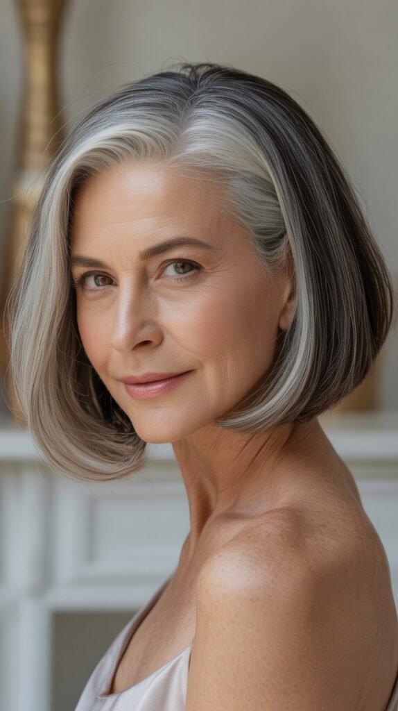 Bob with Deep Side Part