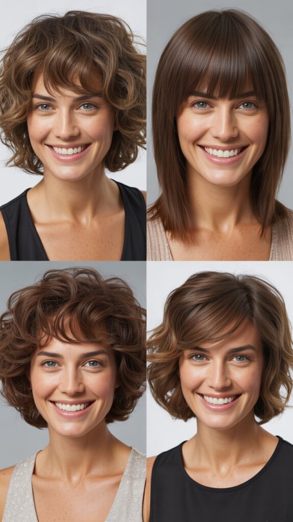 Shaggy Long Bob With Choppy Bangs