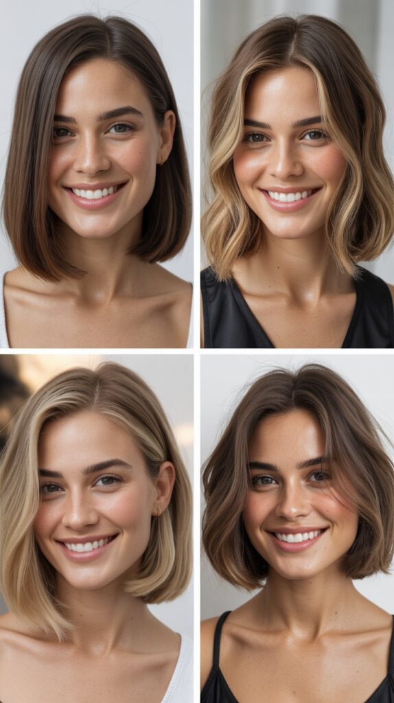  Angled Long Bob (A-Line Bob)