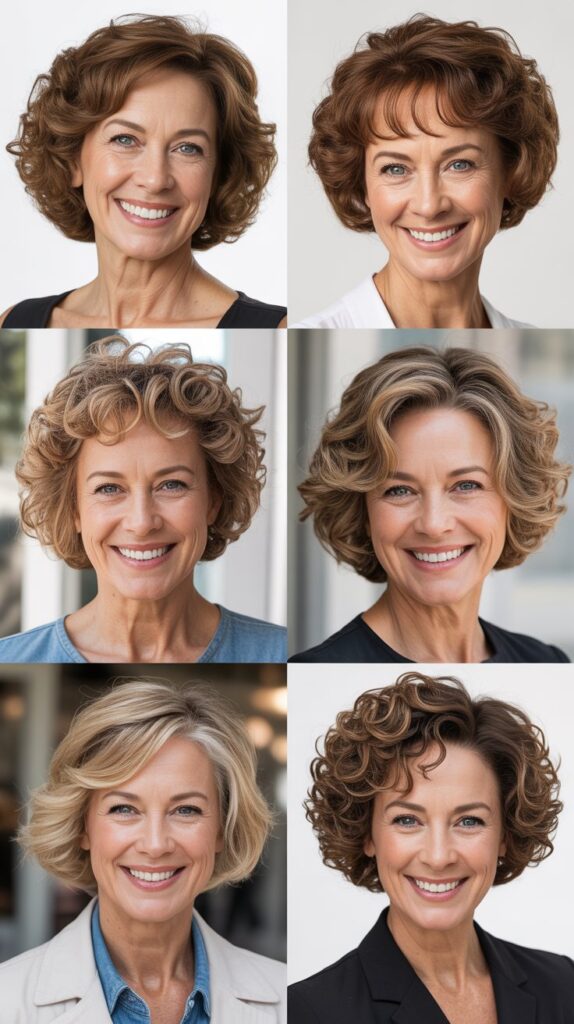 27 Trend-Forward Short Hairstyles for Women Over 50 Everyone Is Pinning 24 The Curly Bob