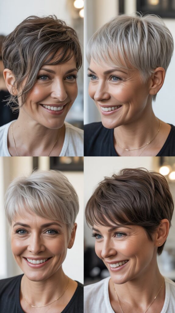 27 Trend-Forward Short Hairstyles for Women Over 50 Everyone Is Pinning 16 The Disconnected Pixie