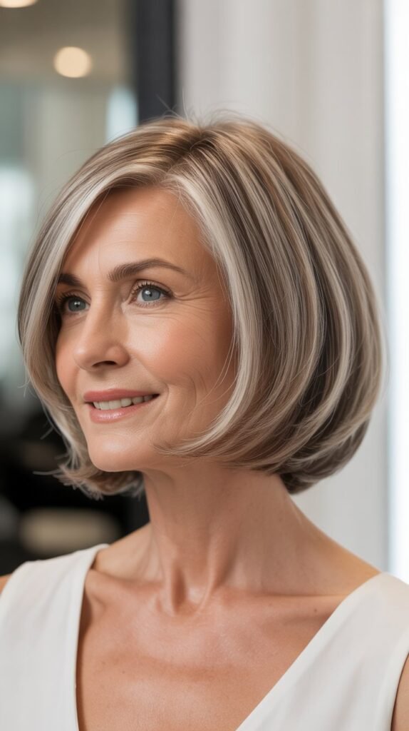 Chin-Length Graduated Bob