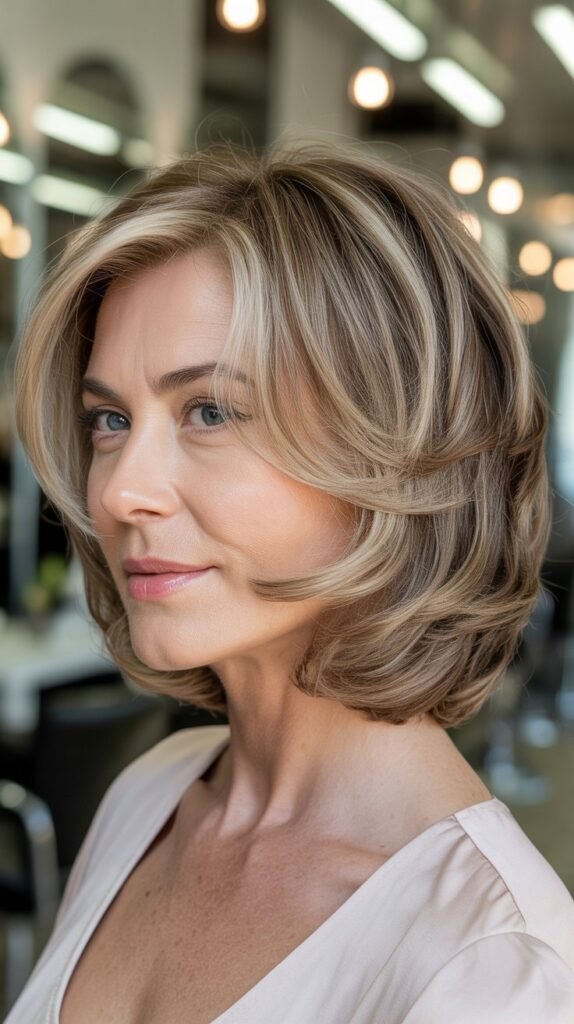 Layered Bob for Square Faces