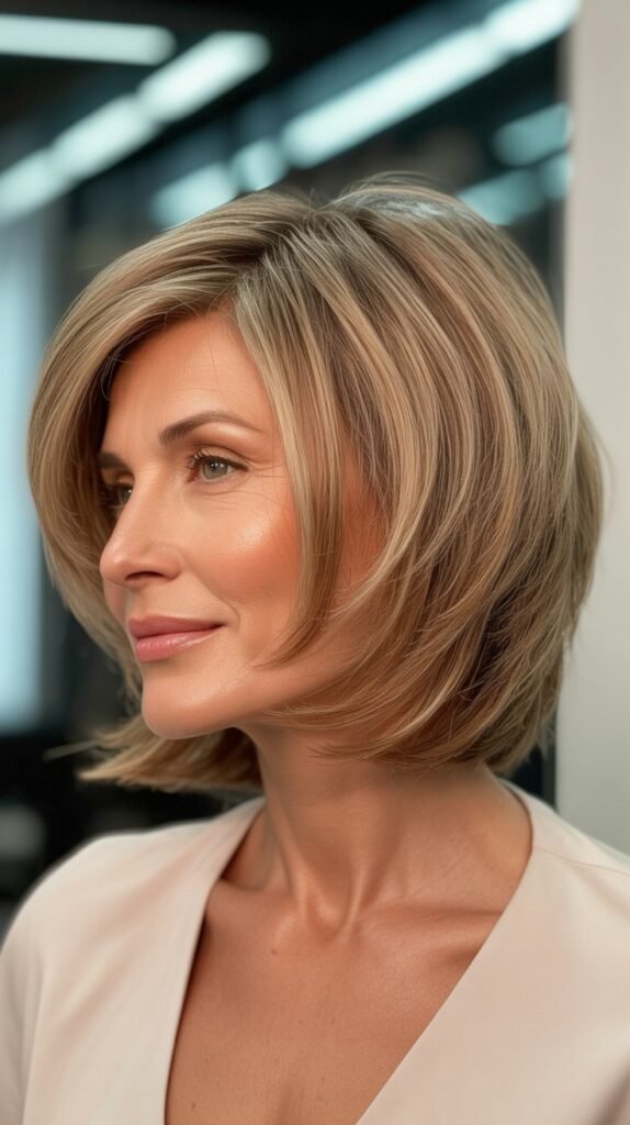 Shaggy Bob with Feathered Layers