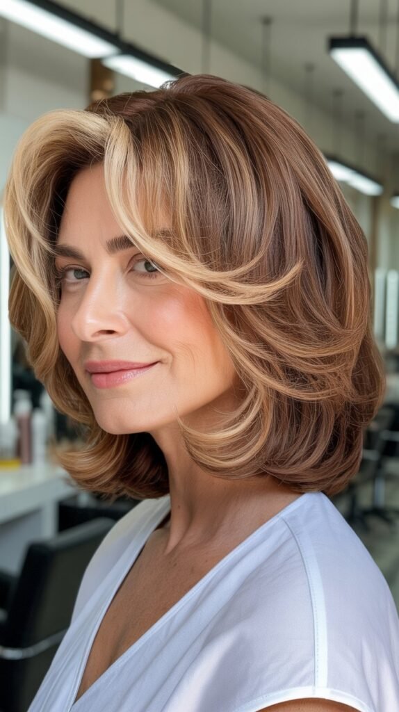 Layered Lob with Highlights