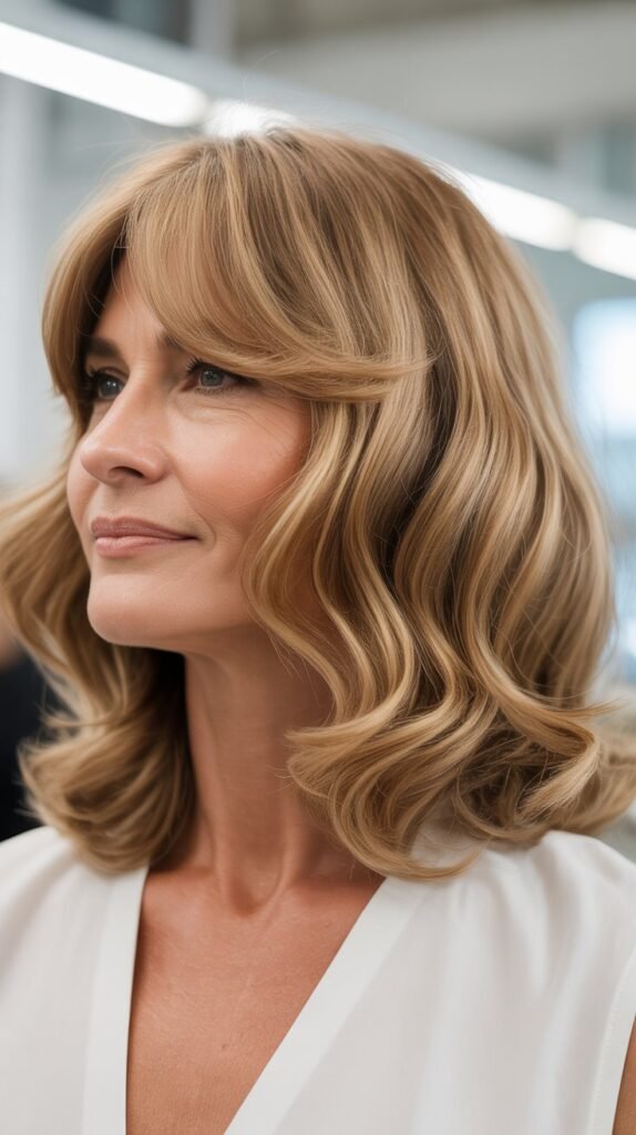 Wavy Shoulder-Length Cut