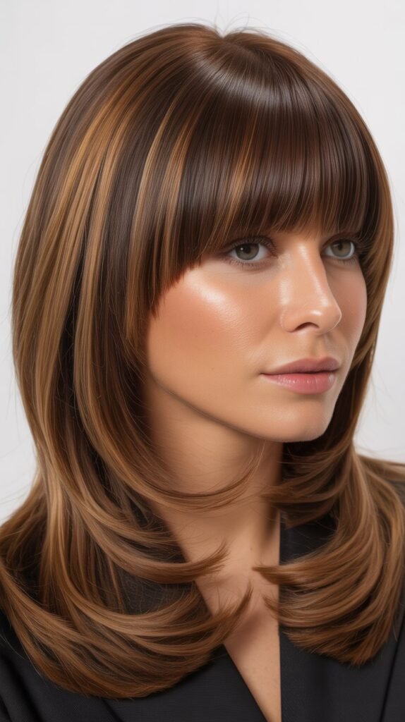 Tapered Bangs for Gradual Transition