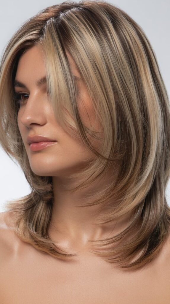 Layered Cut With Root Shadow