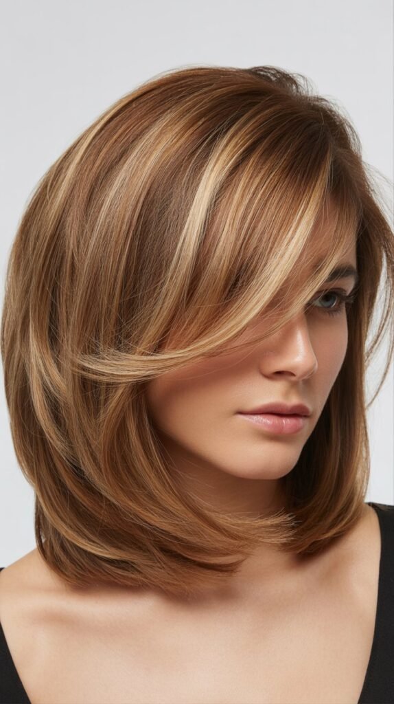 Textured Bob with Disconnected Side Fringe