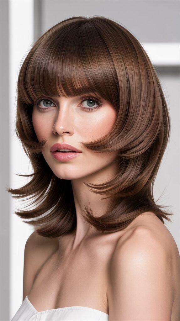 Thick Bangs with Internal Layers