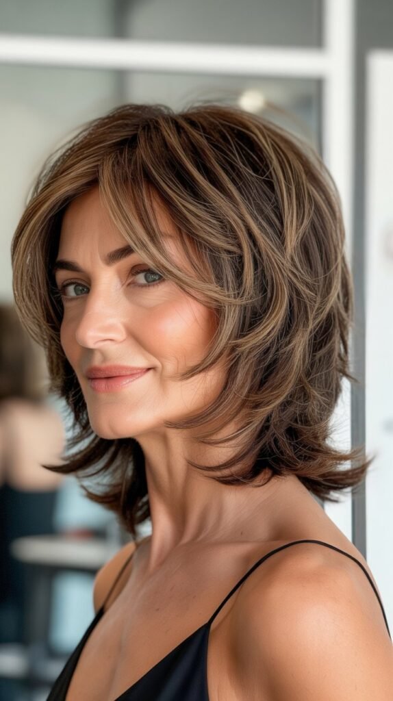 Choppy Layered Long Bob