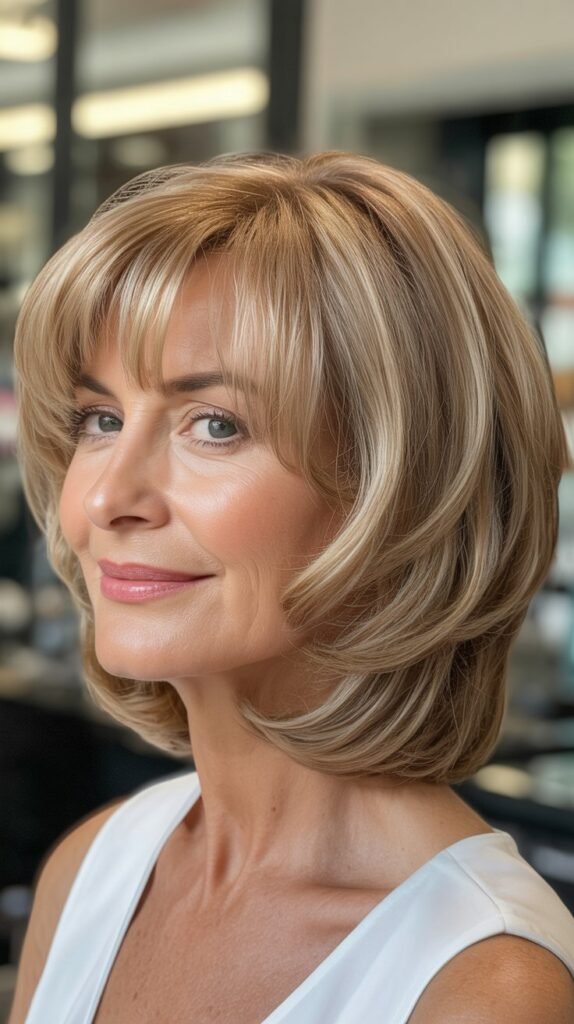 Classic Chin-Length Bob with Soft Bangs for Timeless Grace