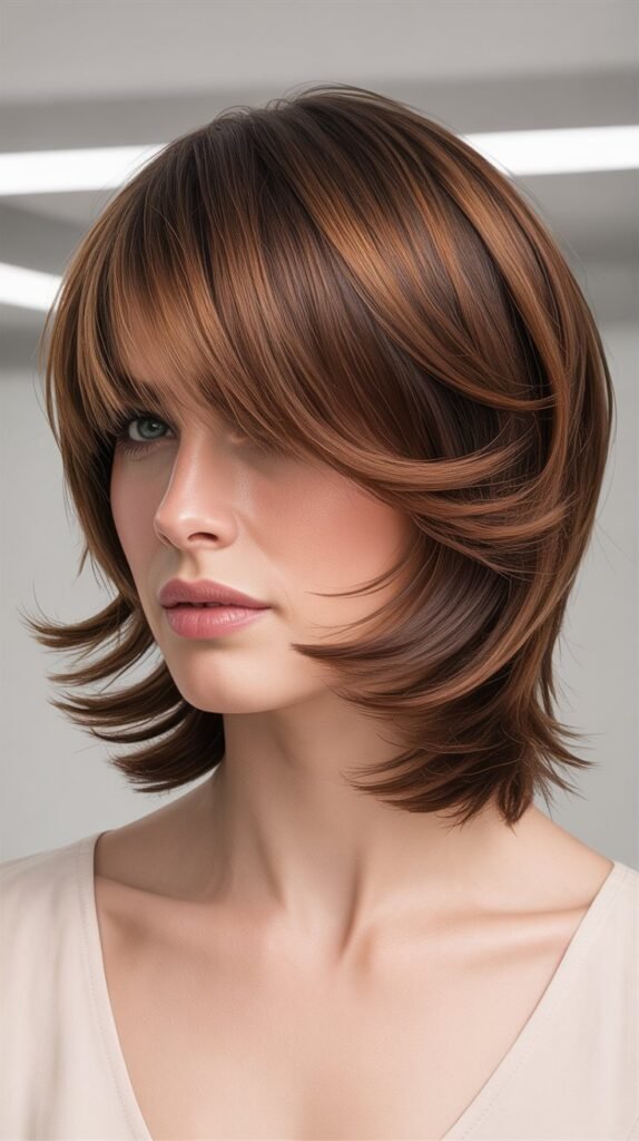 Graduated Layers with Angled Fringe